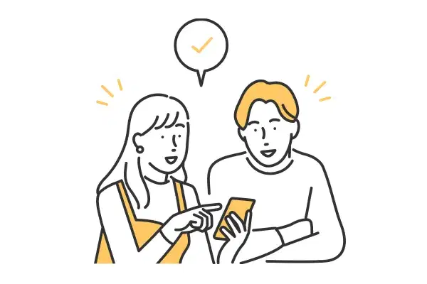スマホからアプリで申し込みをするご家族