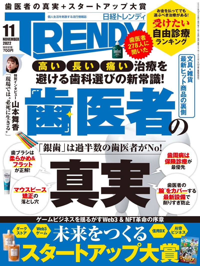 日経トレンディ「未来をつくるスタートアップ大賞2022」にて優秀賞に選出されました